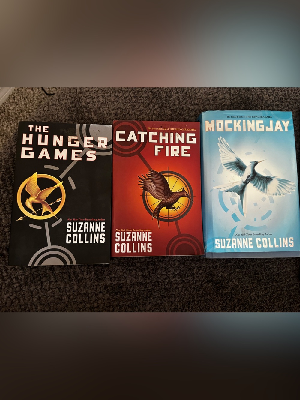 The Hunger Games Trilogy Collection - Black, Red, Blue Covers